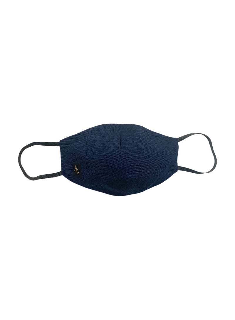 Sana'a Kayum - Reusable Face Mask Medium Navy - Image 1