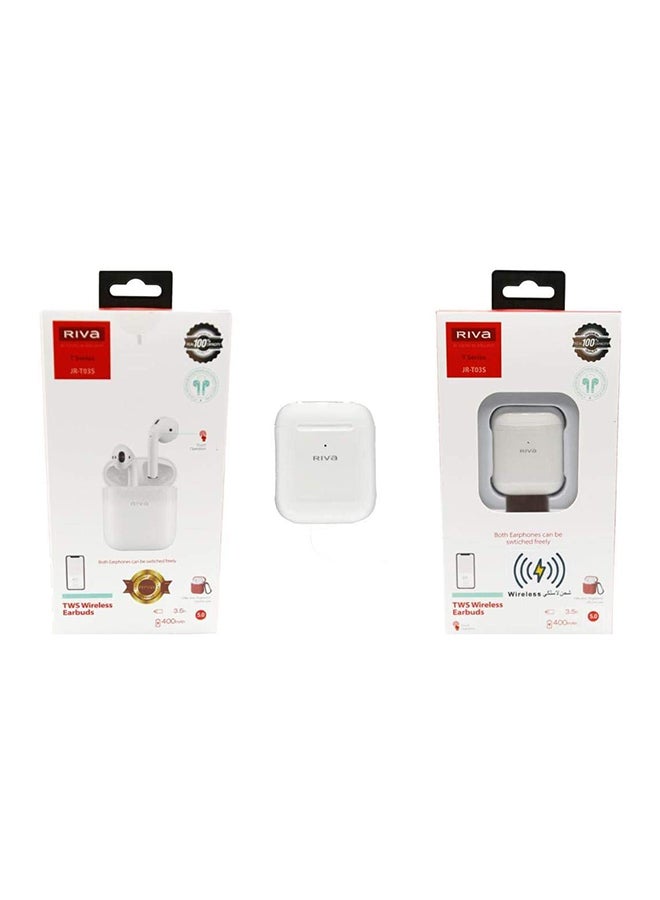 ريفا سماعة رأس بلوتوث مع علبة شحن أبيض - Image 2