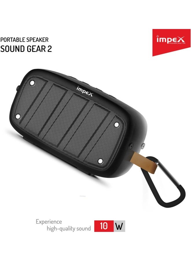 Impex Sound Gear 2 Bluetooth Speaker Black - Image 2