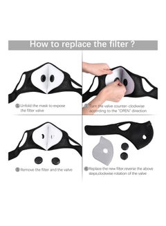 TOMSHOO Cycling Mask 13x5.9inch  - Image 3