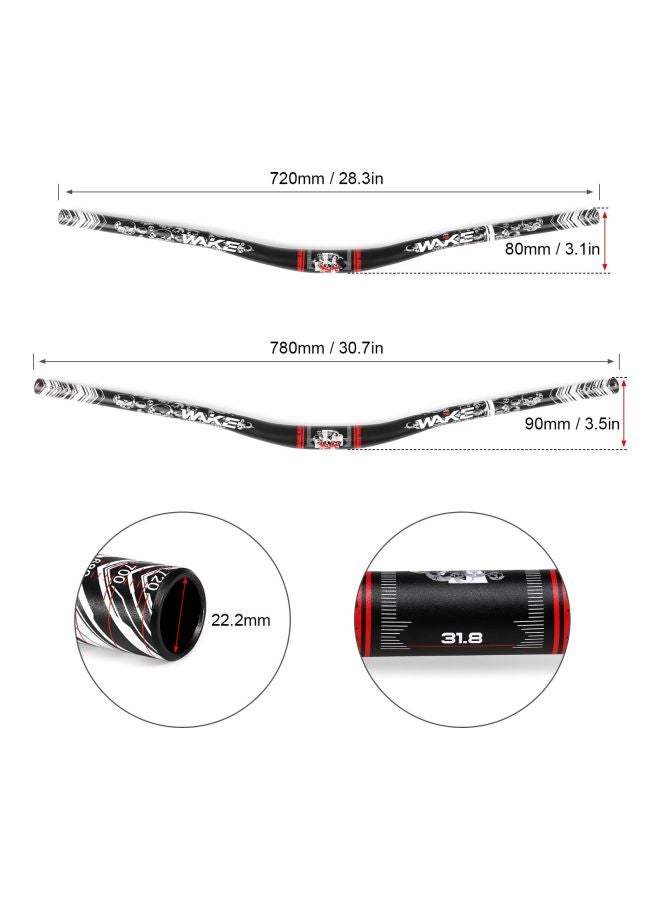 WAKE Mountain Bike Handlebar 73.0x8.0x3.0cm  - Image 3
