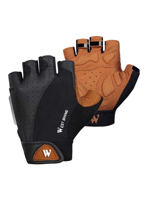 Pair Of Half Finger Cycling Gloves S