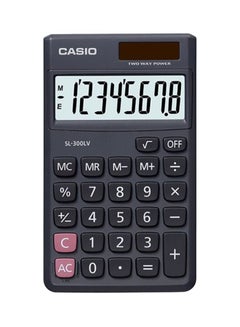 CASIO Mini Portable Calculator SL-300LV-W-DP Black 