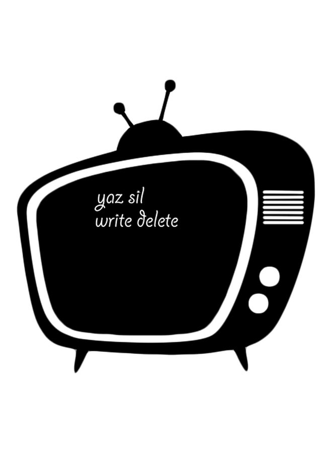 بوشي ملصق جداري من الفينيل للديكور بتصميم تلفزيون أسود 50x40سم - Image 1