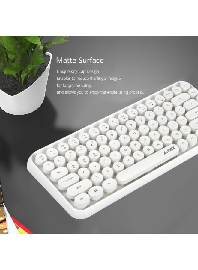 Ajazz Wireless Keyboard White - Image 5