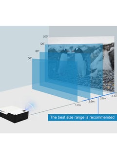 وونكت جهاز بروجيكتور LED بدقة كاملة الوضوح 1080 M18 أبيض  - Image 4