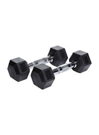 Rubber Hex Dumbbells 10kg - v1596010433/N39518450A_1