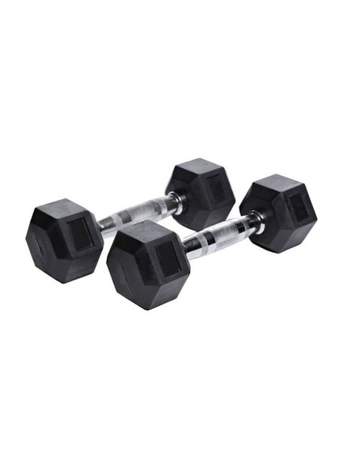 Rubber Hex Dumbbells 10kg