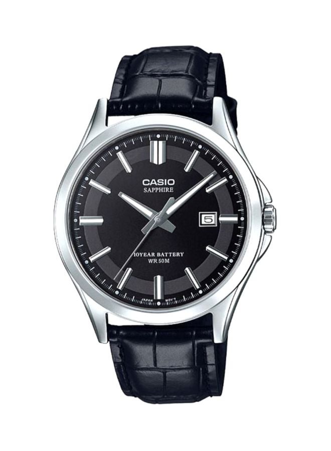 CASIO Men's Dress Analog Watch MTS-100L-1AVEF - 41 mm - Black - Image 1