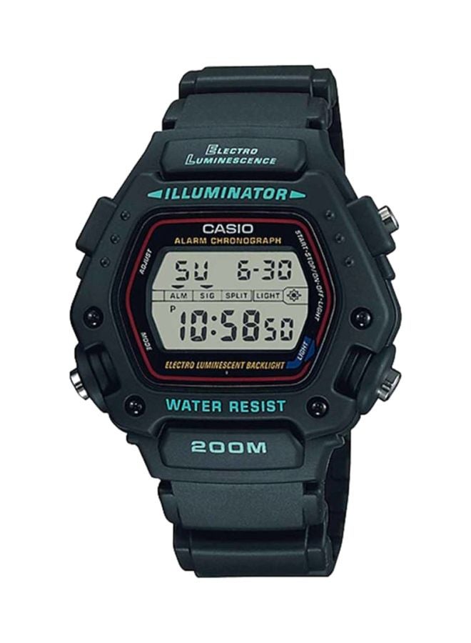 CASIO - Men's Youth Digital Watch DW-290-1V - 47 mm - Black - Image 1