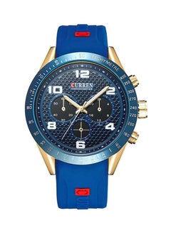 men Water Resistant Chronograph Watch 8167