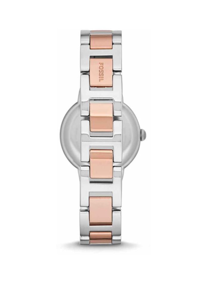 FOSSIL Women's Virginia Analog Watch ES3405P - 30 mm - Rose Gold/Silver  - Image 2