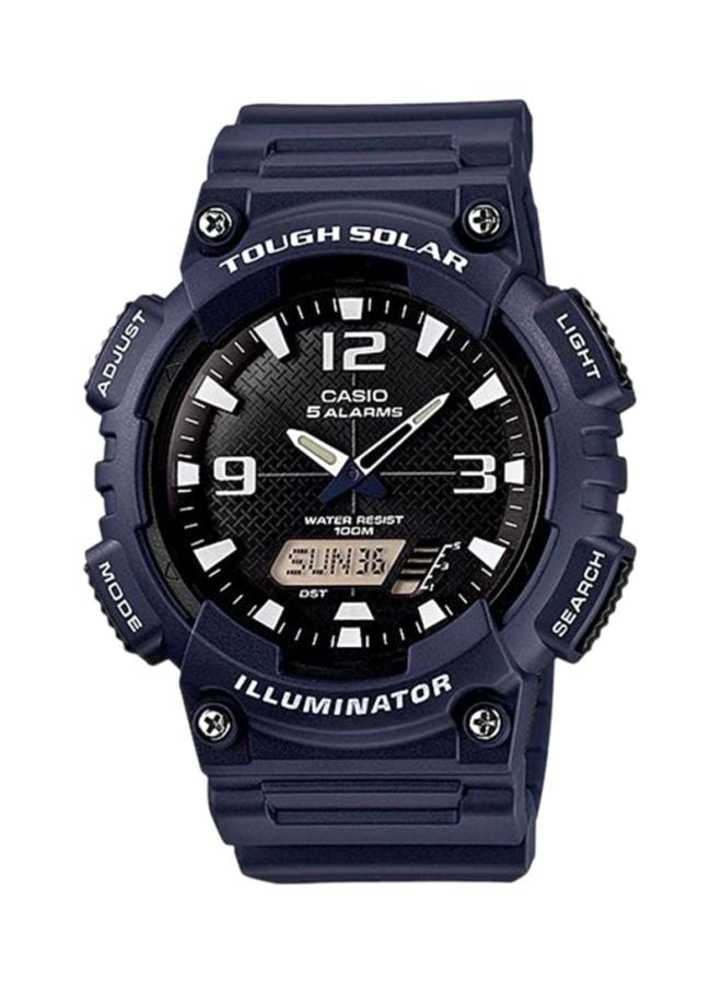 كاسيو ساعة يد شبابية بعقارب ورقمية طراز AQ-S810W-2A2 - قياس 47 مم - لون أزرق للرجال - Image 1