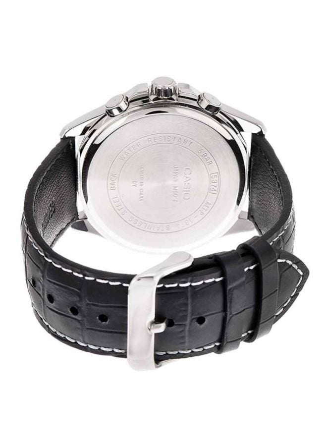 CASIO Men's Enticer Analog Watch MTP-1374L-1A - 44 mm - Black - Image 2