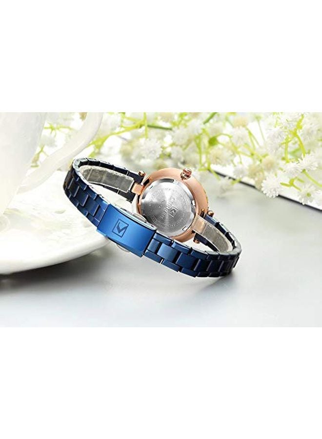 CURREN - unisex Water Resistant Analog Watch 9054 - 30 mm - Blue - Image 1