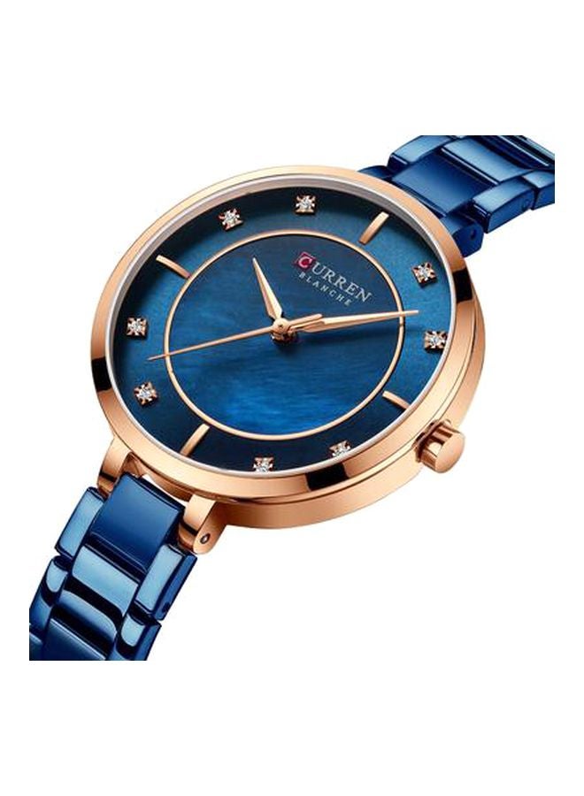 CURREN - unisex Water Resistant Analog Watch 9054 - 30 mm - Blue - Image 1