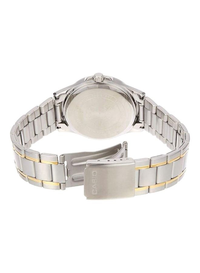 CASIO Men's Enticer Analog Watch MTP-1381G-1AV - 47 mm - Silver/Gold - Image 2