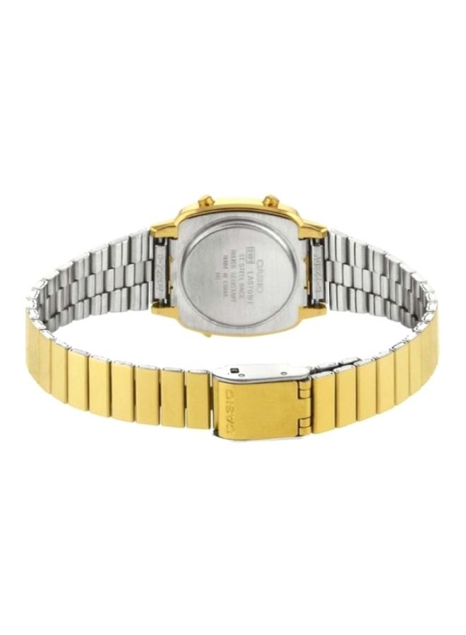 كاسيو ساعة يد رقمية للشباب LA670WGA-9D- 670WGA-9D - قياس 30 مم - لون ذهبي للنساء - Image 2
