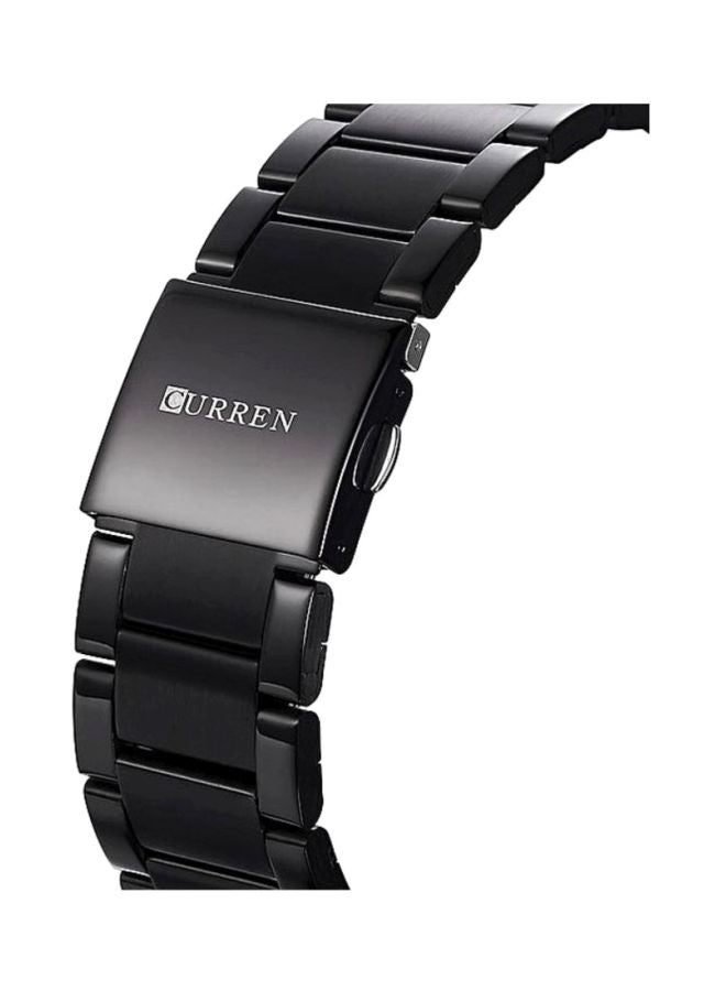 كارين ساعة يد بعقارب وسوار من سبيكة معدنية طراز 8322 للرجال - Image 2