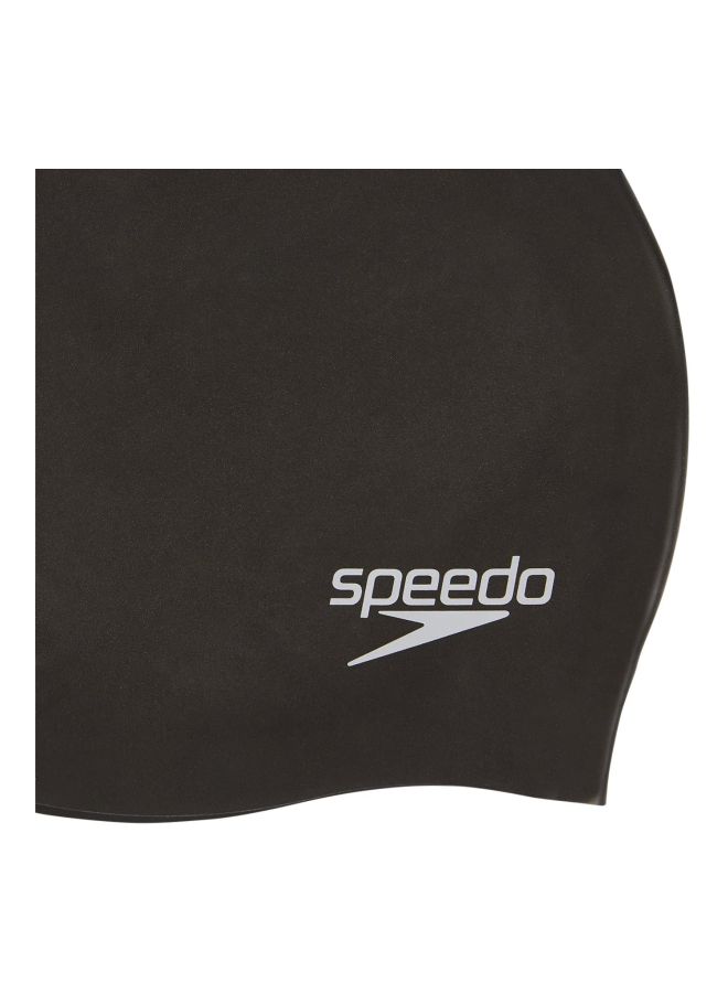 سبيدو قبعة سباحة متينة وجذابة باللون الأسود One Size - Image 2