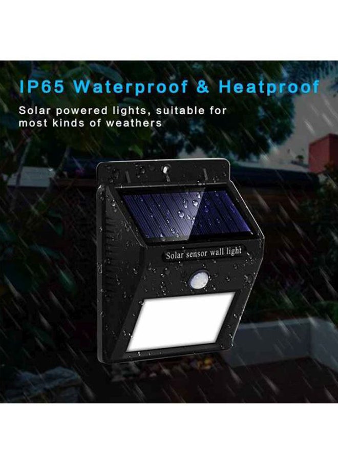 بيوينتي مصباح حائط خارجي يعمل بالطاقة الشمسية أسود/ أبيض - Image 3