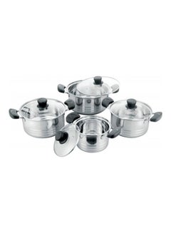 Falpro 12-Piece Stainless Steel Cookware Set Silver /Clear  - Image 2