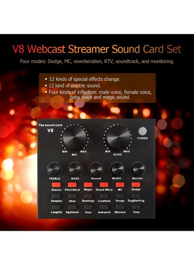 Kutis V8 Live Sound Card With Accessories Set  - Image 4