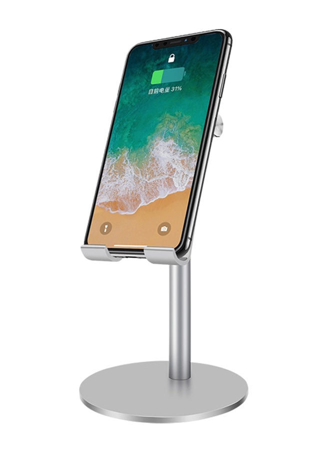 VINSOC - 360 Degree Rotatable Cellphone And Tablet Stand Silver - Image 1