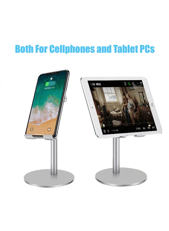 VINSOC - 360 Degree Rotatable Cellphone And Tablet Stand Silver - Image 1