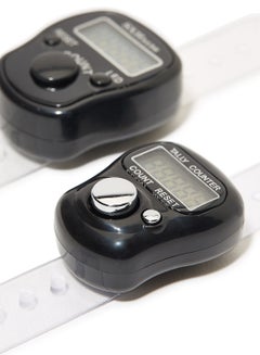 Rosh 2-Piece Digital Electronic Finger Wearable Tally Counter Black  - Image 2
