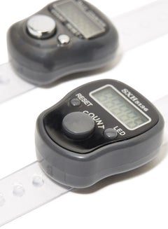 Rosh 2-Piece Digital Electronic Finger Wearable Tally Counter Grey  - Image 2