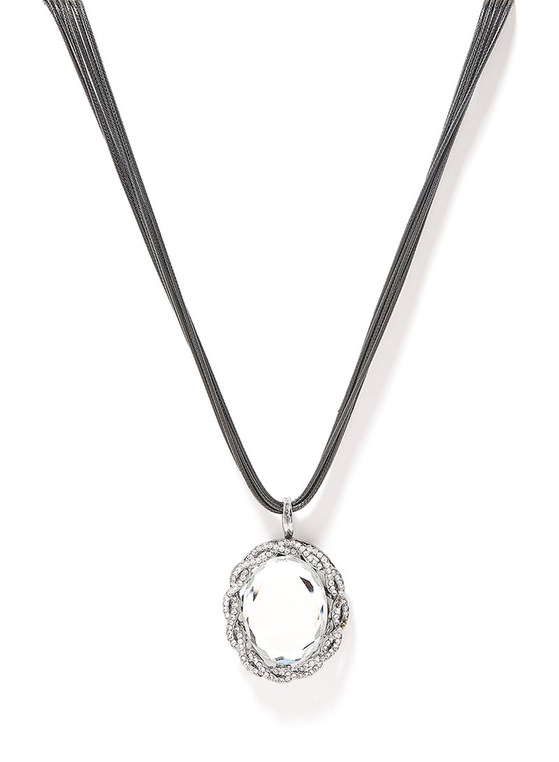 Rosh Zirconia Diamond Stone Pendant Necklace  - Image 1