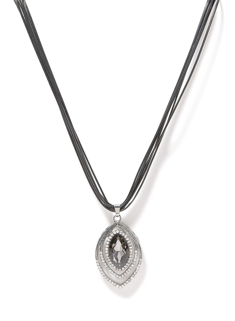 Rosh - Zirconia Diamond Stone Pendant Necklace - Image 1