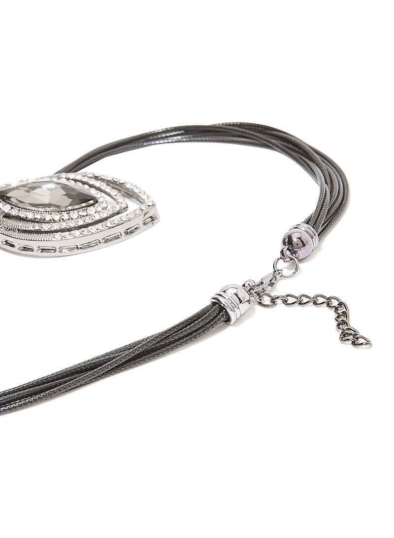 Rosh - Zirconia Diamond Stone Pendant Necklace - Image 1