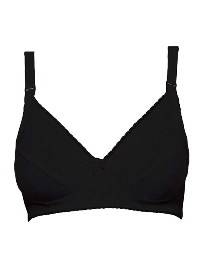 Bodycare Feeding Soft Combed Bra Black - Image 1