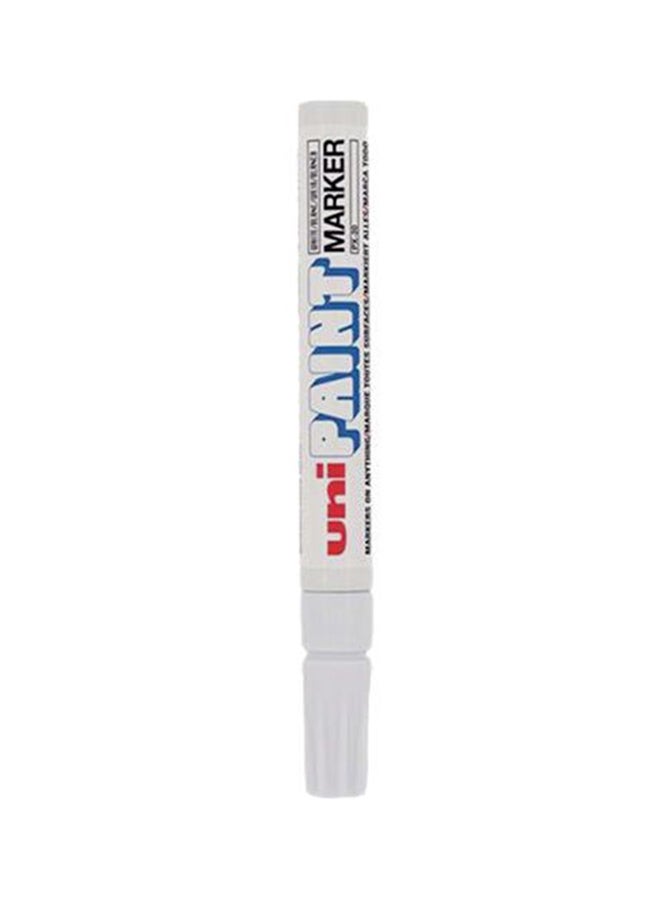 uni PAINT Paint Bullet Marker White  - Image 2