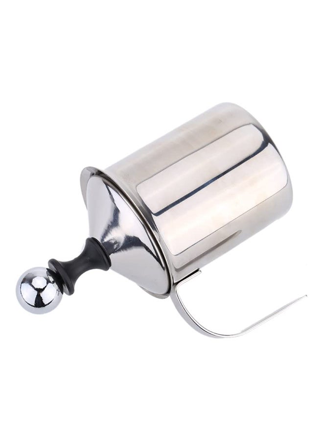 Stainless Steel Milk Coffee Frother Silver 17 x 9.3 x 13centimeter - Image 3