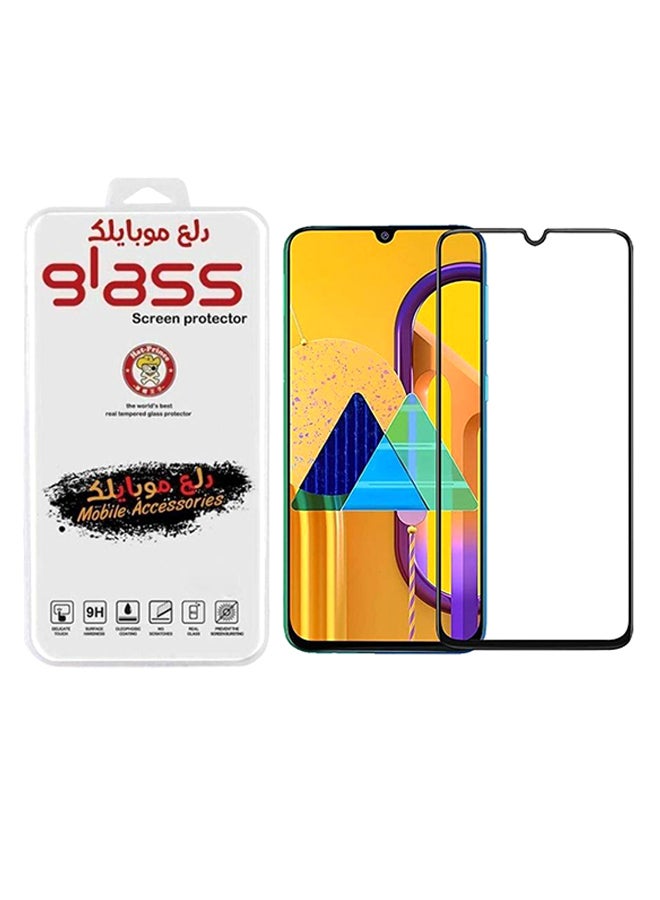 Dl3 موبيلك لاصقة حماية للشاشة من الزجاج المقوى لهاتف سامسونج M31 شفاف/ أسود - Image 2