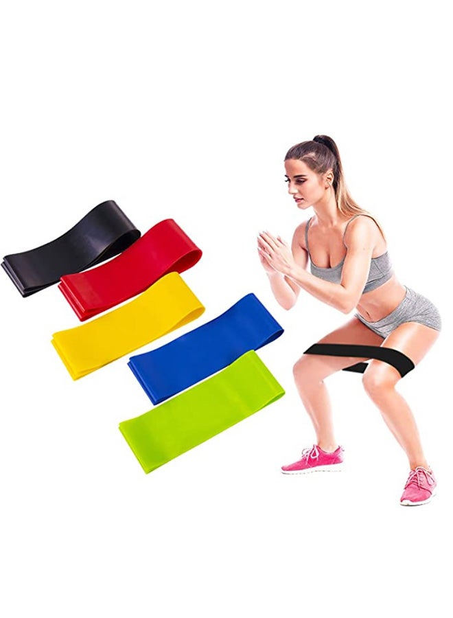 D4 5-Piece Resistance Loop Bands for Exercise 15-20cm - v1596029435/N39538427A_3