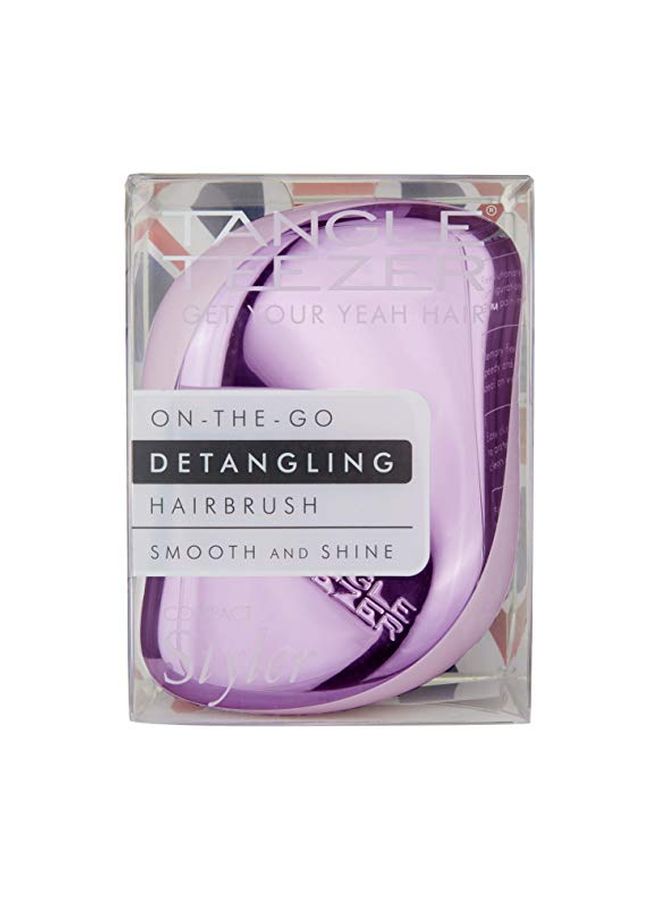 TANGLE TEEZER On-The-Go Detangling Hairbrush Pink - Image 5