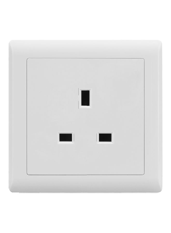 في ماكس مقبس مفتاح V1 بقوة 13 أمبير عاج أبيض 3بوصة