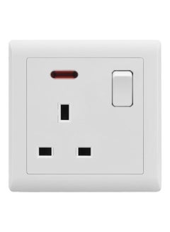 V1 13A Switch Socket White Ivory 3inch
