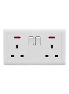 V1 13A Switch Socket White Ivory 3inch