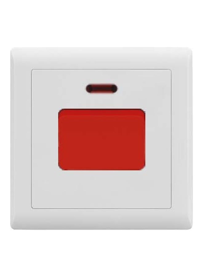 Vmax V1 Series Wall Switch White/Red 3x3inch