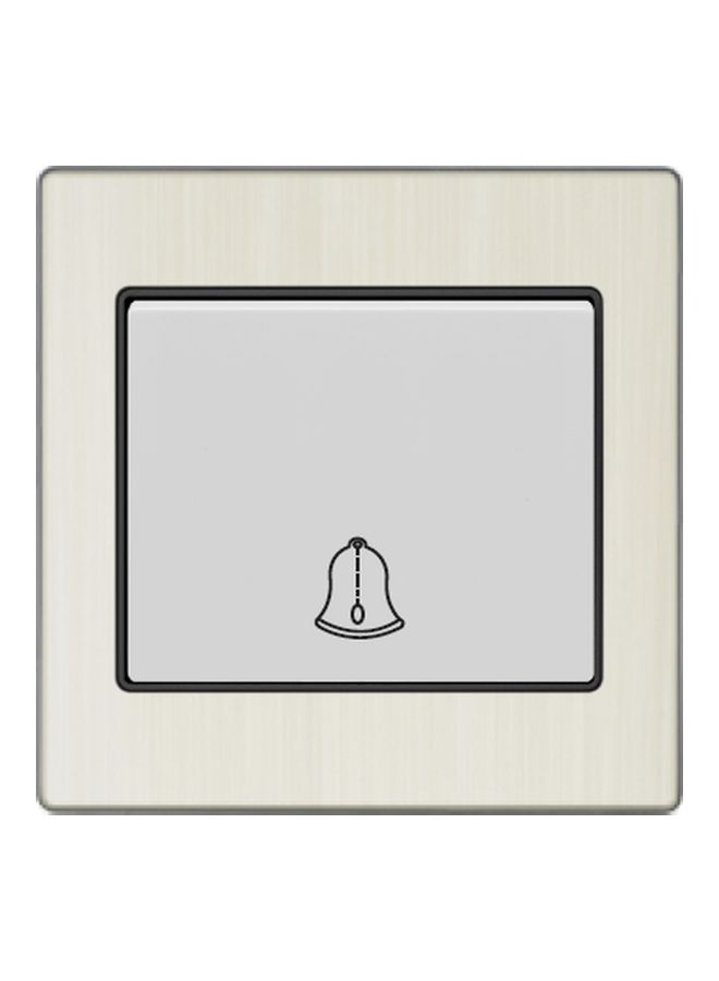 Vmax V3 Series Bell Push Switch Ivory White/Black 3x3inch