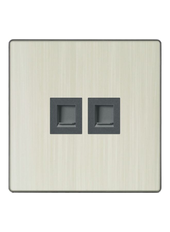 Vmax V3 Series Telta Plus Data Socket Ivory White/Black 3x3inch