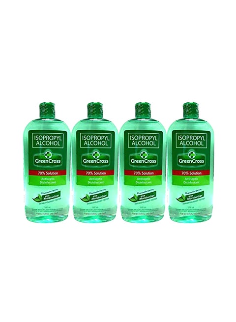 Pack Of 4 Isopropyl Alcohol Hand Sanitizer With Moisturizer 500ml