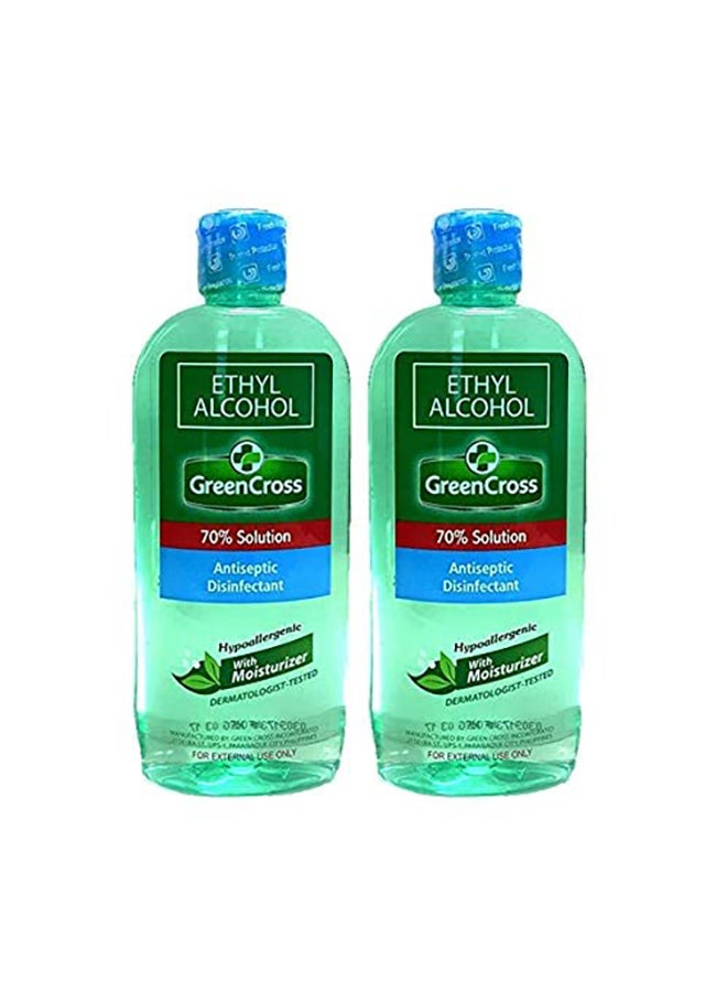 Green Cross Pack Of 2 Ethyl Alcohol Hand Sanitizer 500ml 