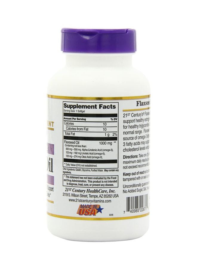 21st Century Flaxseed Oil - 120 Softgel - Image 4
