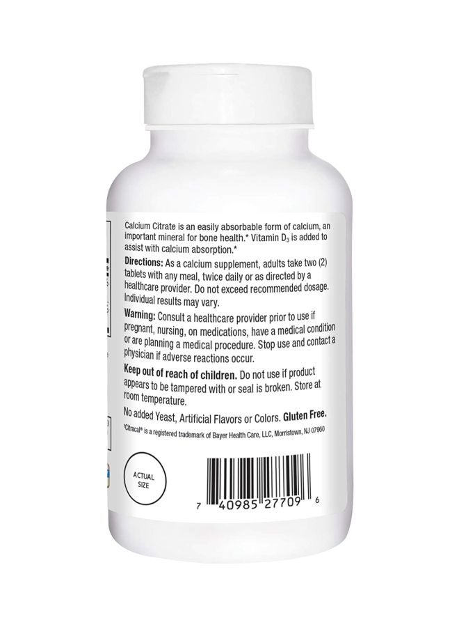 21st CENTURY - Calcium Citrate + D3 - 200 Tablets - Image 1